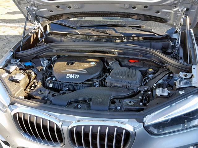 WBXHT3Z38H4A52463 - 2017 BMW X1 XDRIVE2 SILVER photo 7