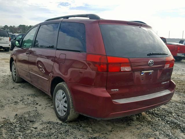 5TDZA23C45S334008 - 2005 TOYOTA SIENNA CE SILVER photo 3