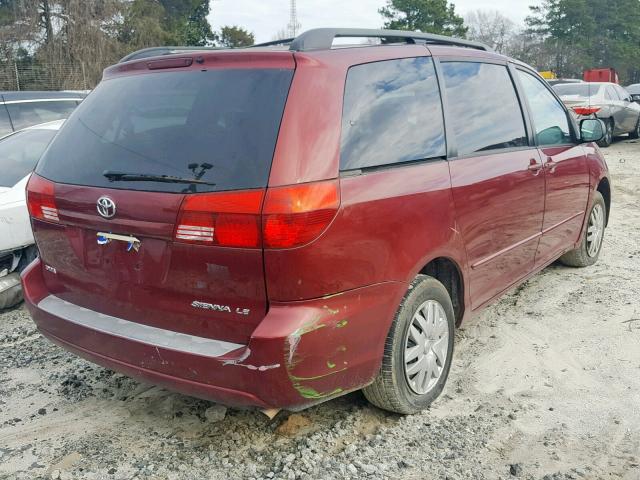 5TDZA23C45S334008 - 2005 TOYOTA SIENNA CE SILVER photo 4