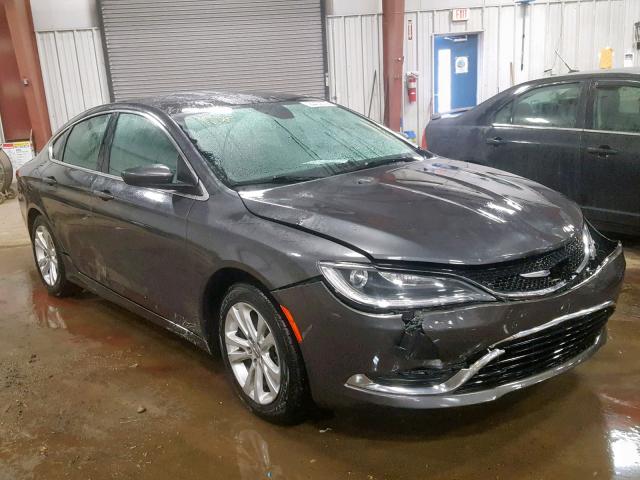 1C3CCCAB6FN526722 - 2015 CHRYSLER 200 LIMITE GRAY photo 1