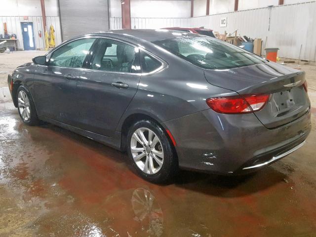 1C3CCCAB6FN526722 - 2015 CHRYSLER 200 LIMITE GRAY photo 3