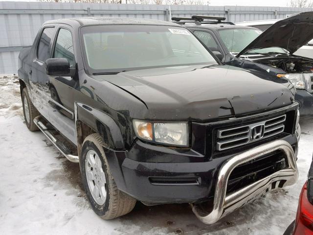 2HJYK16517H000595 - 2007 HONDA RIDGELINE BLACK photo 1