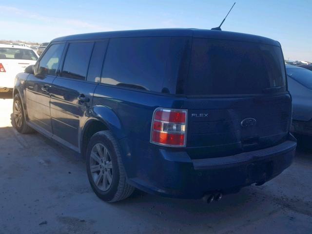 2FMGK5BC1BBD05856 - 2011 FORD FLEX SE GREEN photo 3