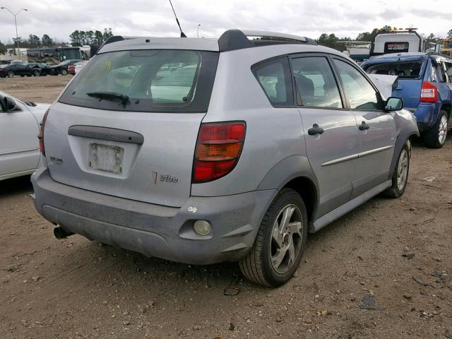 5Y2SL63815Z469234 - 2005 PONTIAC VIBE SILVER photo 4