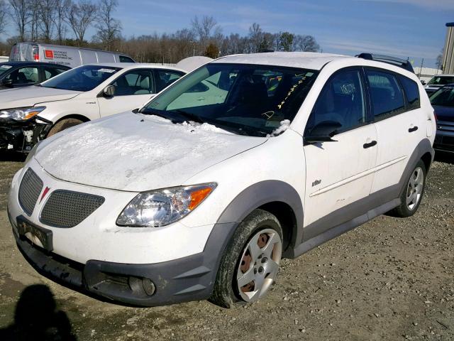 5Y2SL63865Z457029 - 2005 PONTIAC VIBE WHITE photo 2