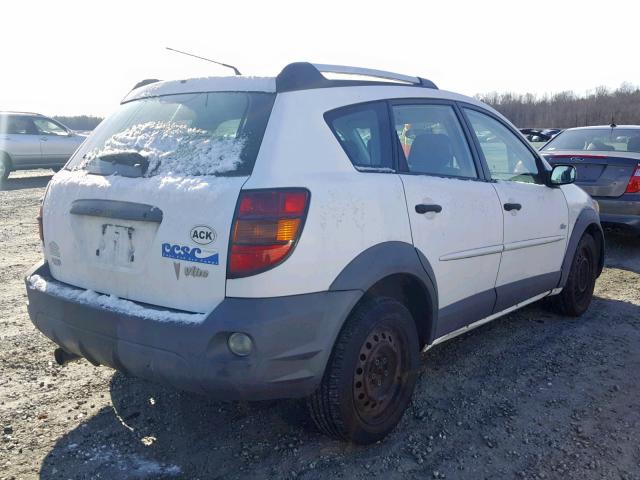 5Y2SL63865Z457029 - 2005 PONTIAC VIBE WHITE photo 4