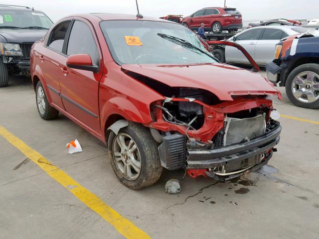 KL1TG5DE7AB106342 - 2010 CHEVROLET AVEO LT RED photo 1