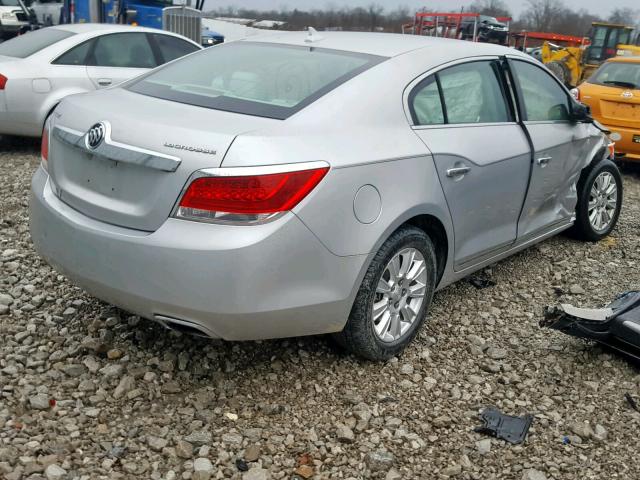 1G4GA5E34DF254238 - 2013 BUICK LACROSSE SILVER photo 4