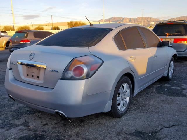 1N4CL2AP9AC116363 - 2010 NISSAN ALTIMA HYB SILVER photo 4