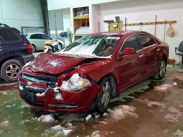 1G1ZC5E05CF304679 - 2012 CHEVROLET MALIBU 1LT წითელი ფოტო 2