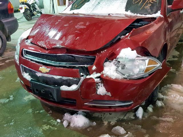 1G1ZC5E05CF304679 - 2012 CHEVROLET MALIBU 1LT წითელი ფოტო 9