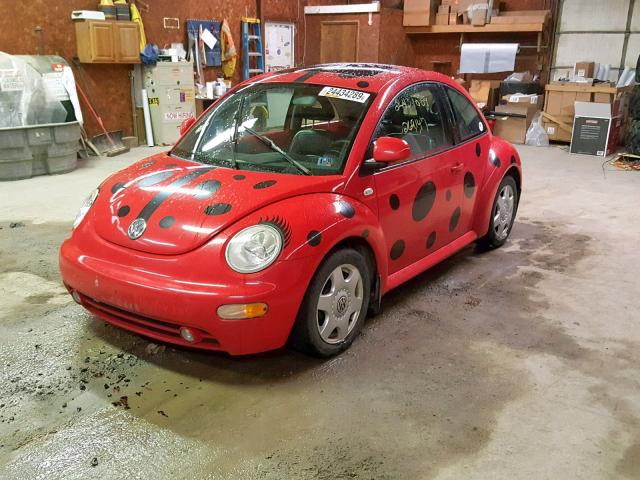 3VWCF21C6YM476016 - 2000 VOLKSWAGEN NEW BEETLE Qırmızı foto 2