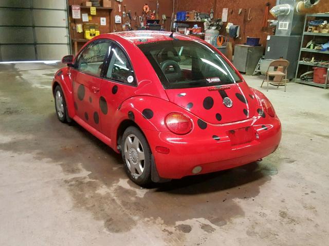 3VWCF21C6YM476016 - 2000 VOLKSWAGEN NEW BEETLE Qırmızı foto 3