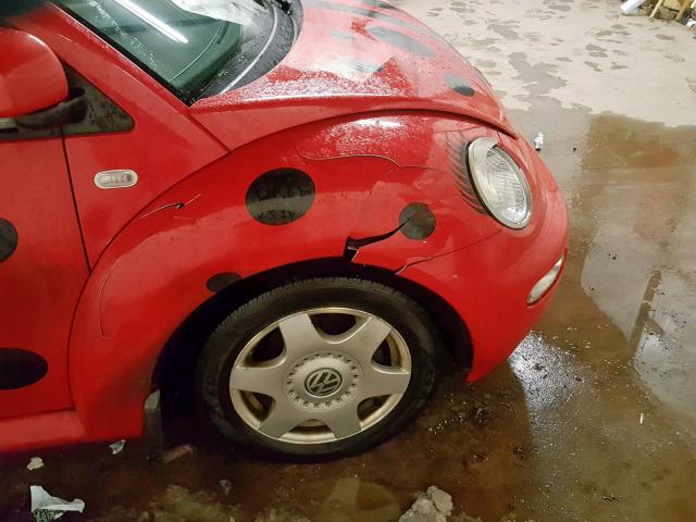 3VWCF21C6YM476016 - 2000 VOLKSWAGEN NEW BEETLE Qırmızı foto 9