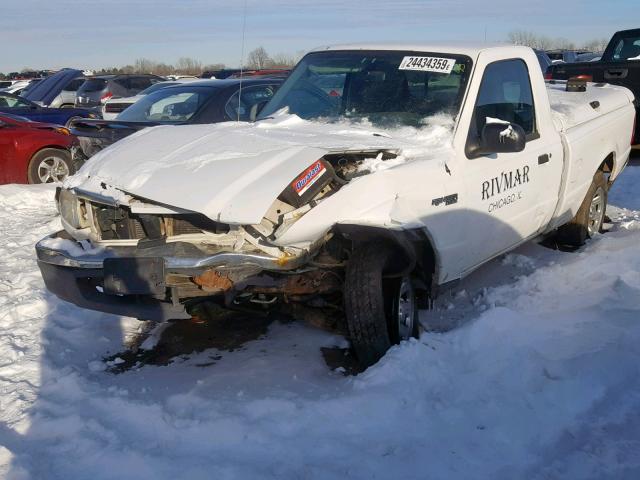 1FTYR10D34PA36957 - 2004 FORD RANGER WHITE photo 2