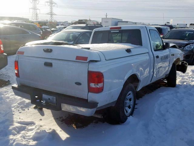 1FTYR10D34PA36957 - 2004 FORD RANGER WHITE photo 4