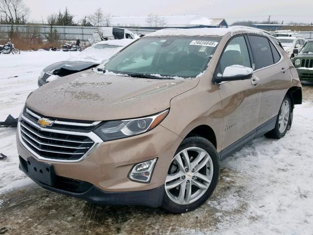 2GNAXYEX5K6137683 - 2019 CHEVROLET EQUINOX PR GOLD photo 2