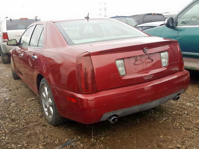 1G6DW677X50133669 - 2005 CADILLAC STS RED photo 3