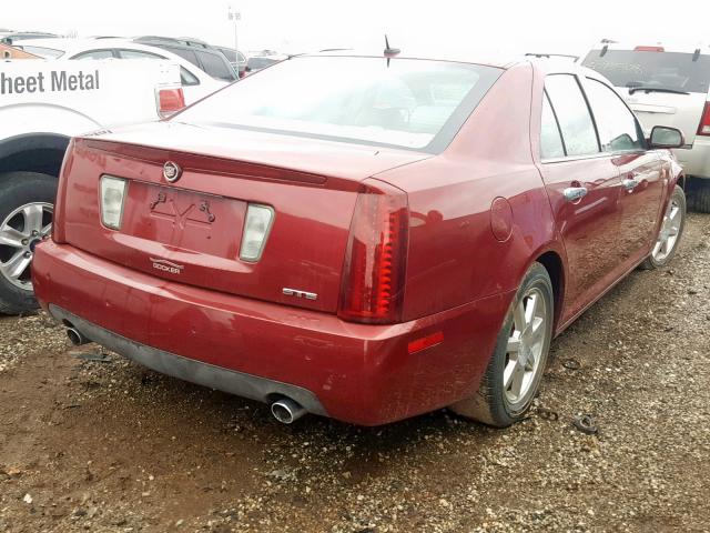 1G6DW677X50133669 - 2005 CADILLAC STS RED photo 4
