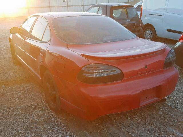 1G2WP52K5XF231456 - 1999 PONTIAC GRAND PRIX RED photo 3