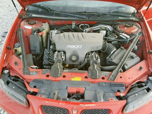 1G2WP52K5XF231456 - 1999 PONTIAC GRAND PRIX RED photo 7