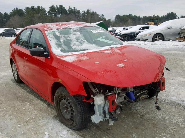 3VW2K7AJ6EM224877 - 2014 VOLKSWAGEN JETTA BASE RED photo 1