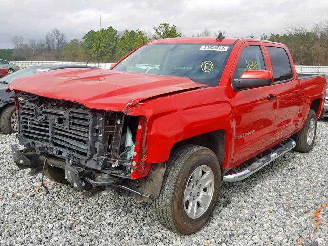 3GCPCREC8HG445901 - 2017 CHEVROLET SILVERADO RED photo 2