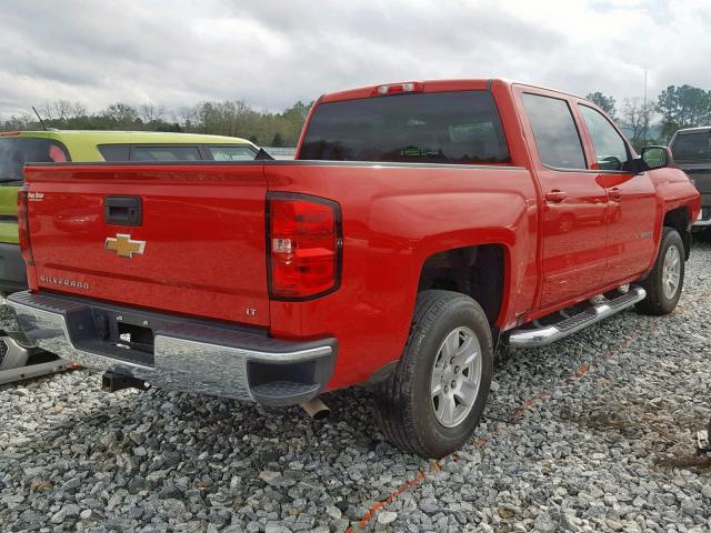 3GCPCREC8HG445901 - 2017 CHEVROLET SILVERADO RED photo 4