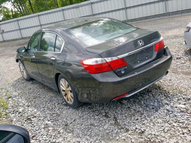 1HGCR2F86DA256320 - 2013 HONDA ACCORD EXL GRAY photo 3