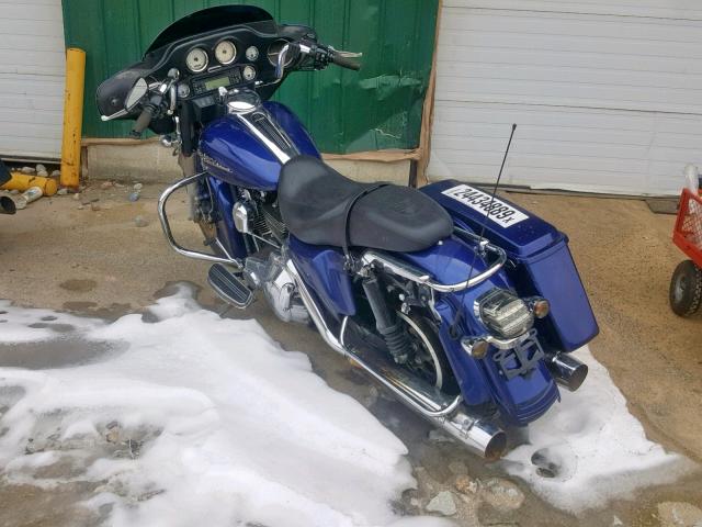 1HD1KBW106Y675530 - 2006 HARLEY-DAVIDSON FLHXI BLUE photo 3