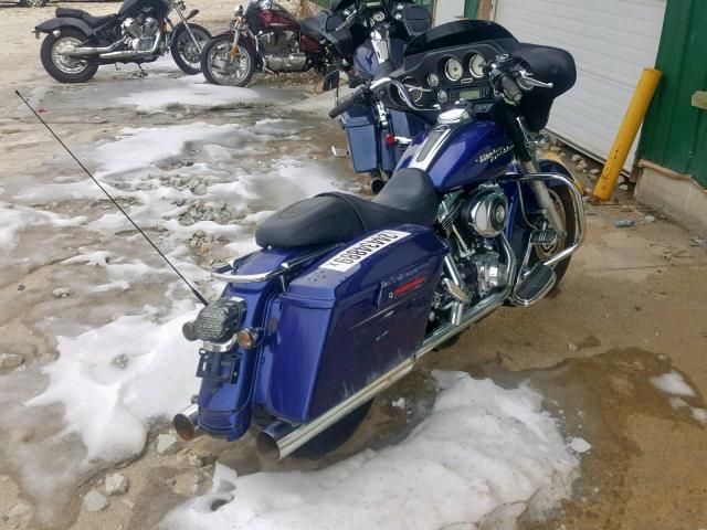 1HD1KBW106Y675530 - 2006 HARLEY-DAVIDSON FLHXI BLUE photo 4