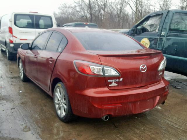 JM1BL1S60A1101896 - 2010 MAZDA 3 S MAROON photo 3