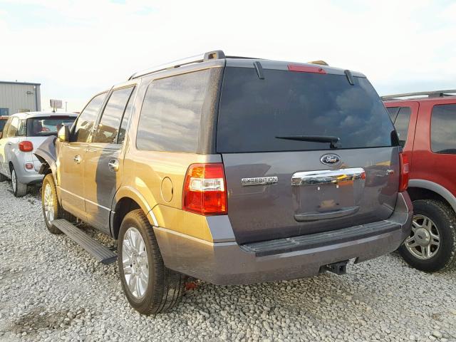 1FMJU1K5XDEF05667 - 2013 FORD EXPEDITION GRAY photo 3
