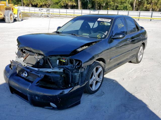 3N1AB51D43L726564 - 2003 NISSAN SENTRA SE- BLACK photo 2