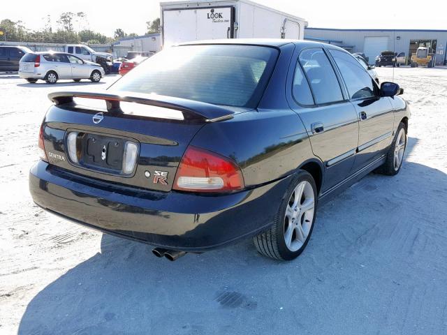 3N1AB51D43L726564 - 2003 NISSAN SENTRA SE- BLACK photo 4