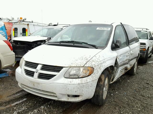 1D4GP45R76B730741 - 2006 DODGE CARAVAN SX WHITE photo 2