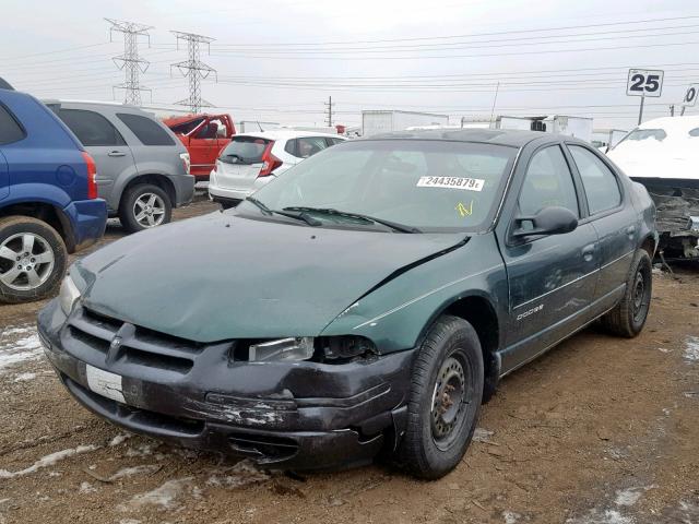 1B3EJ46X8WN110158 - 1998 DODGE STRATUS GREEN photo 2