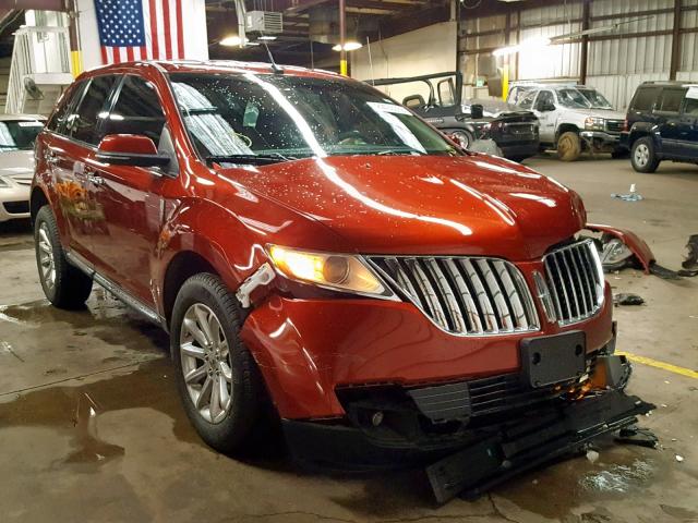 2LMDJ8JK2EBL12551 - 2014 LINCOLN MKX BURGUNDY photo 1