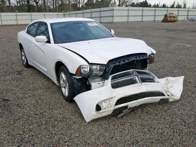 2C3CDXBG5EH266593 - 2014 DODGE CHARGER SE WHITE photo 1