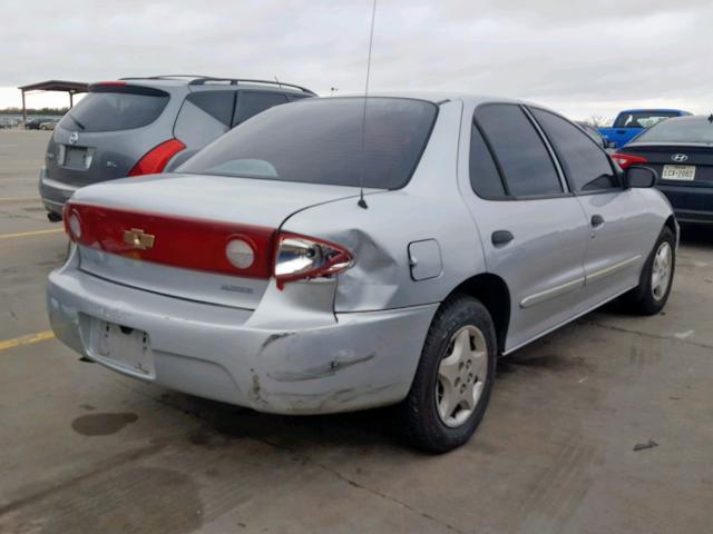 1G1JC52F457110843 - 2005 CHEVROLET CAVALIER SILVER photo 4