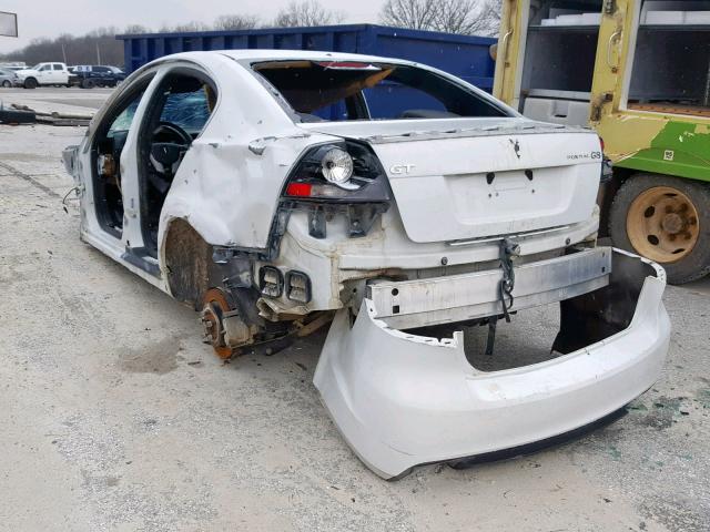 6G2EC57Y38L146951 - 2008 PONTIAC G8 GT WHITE photo 3