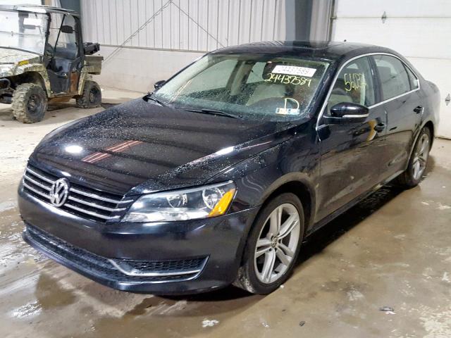 1VWBT7A32EC060138 - 2014 VOLKSWAGEN PASSAT SE BLACK photo 2