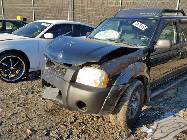 1N6ED29Y74C465990 - 2004 NISSAN FRONTIER C BLACK photo 10