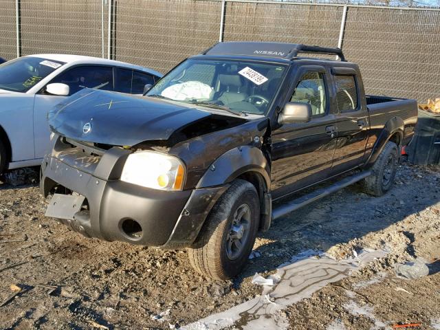 1N6ED29Y74C465990 - 2004 NISSAN FRONTIER C BLACK photo 2