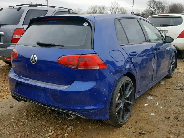 WVWWF7AU1HW169486 - 2017 VOLKSWAGEN GOLF R BLUE photo 4