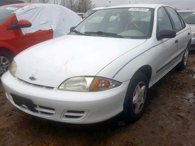 1G1JC524617364305 - 2001 CHEVROLET CAVALIER B WHITE photo 2