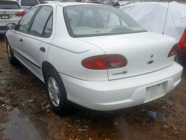 1G1JC524617364305 - 2001 CHEVROLET CAVALIER B WHITE photo 3