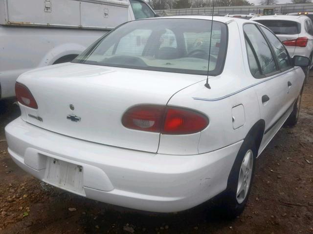 1G1JC524617364305 - 2001 CHEVROLET CAVALIER B WHITE photo 4