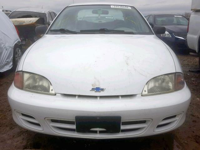 1G1JC524617364305 - 2001 CHEVROLET CAVALIER B WHITE photo 9