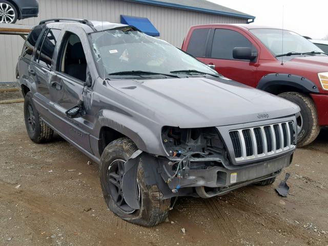 1J4GW48SX4C345223 - 2004 JEEP GRAND CHER GRAY photo 1